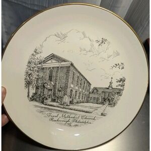 First Methodist Church Roxborough Philadelphia Collector Plate Limited Edition‎